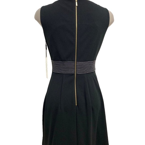 Calvin Klein Elegant Women's Fit & Flare Dress Black size 6 NWT - Picture 7 of 7